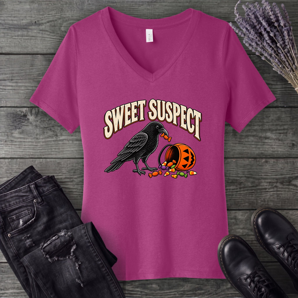Sweet Suspect V-Neck T-Shirt