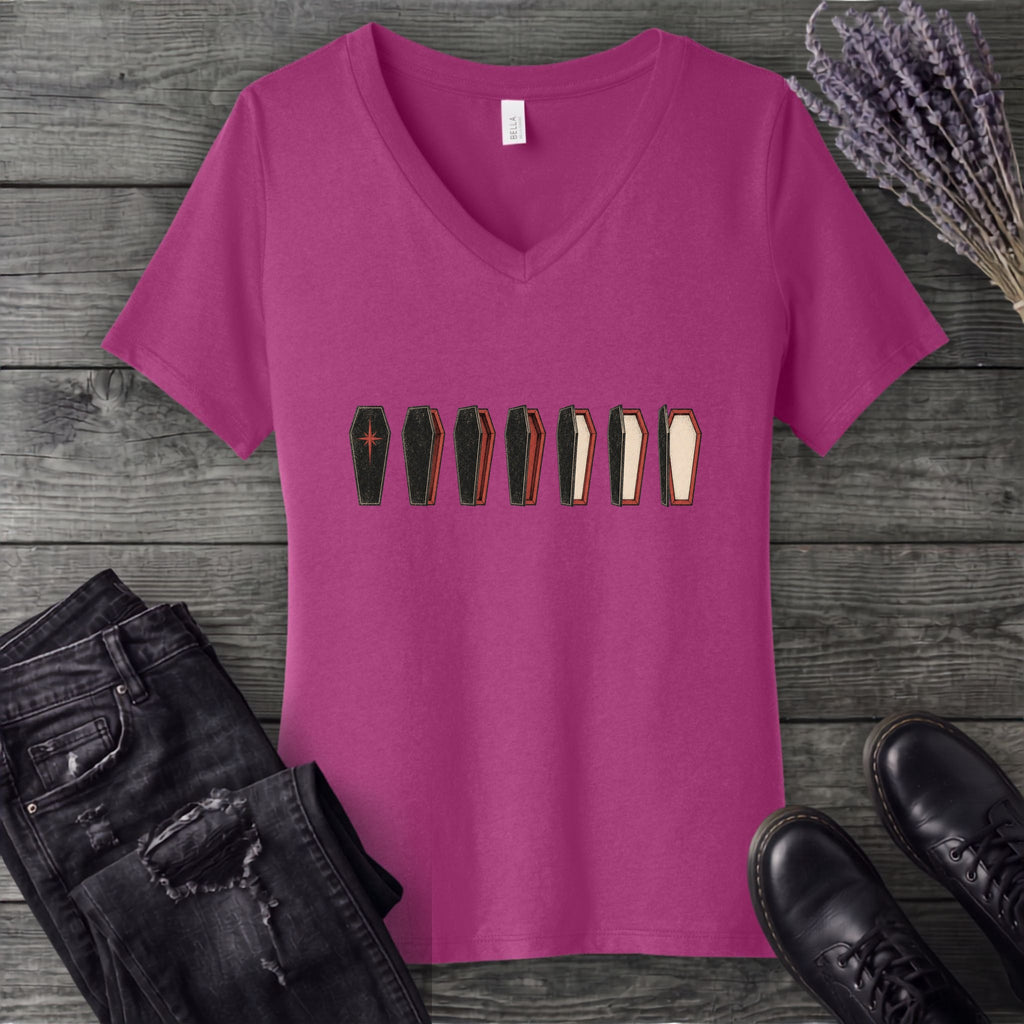Coffin Evolution V-Neck T-Shirt