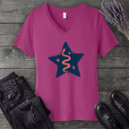 Snake Star V-Neck T-Shirt