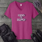 Known To Disappear V-Neck T-Shirt