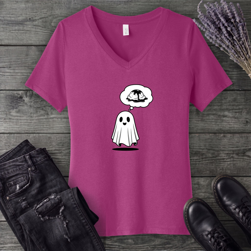 Ghost Potato Dream V-Neck T-Shirt