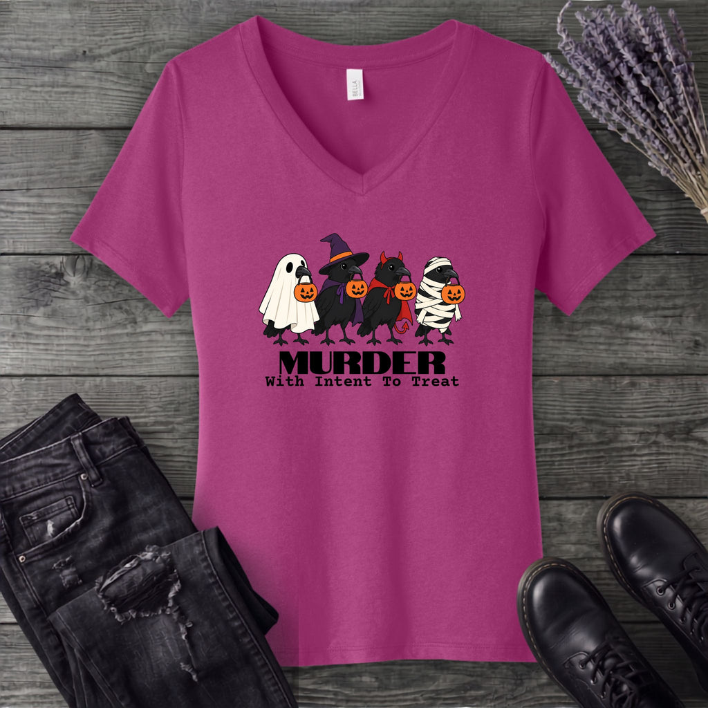Murder With Intent To Treat V-Neck T-Shirt