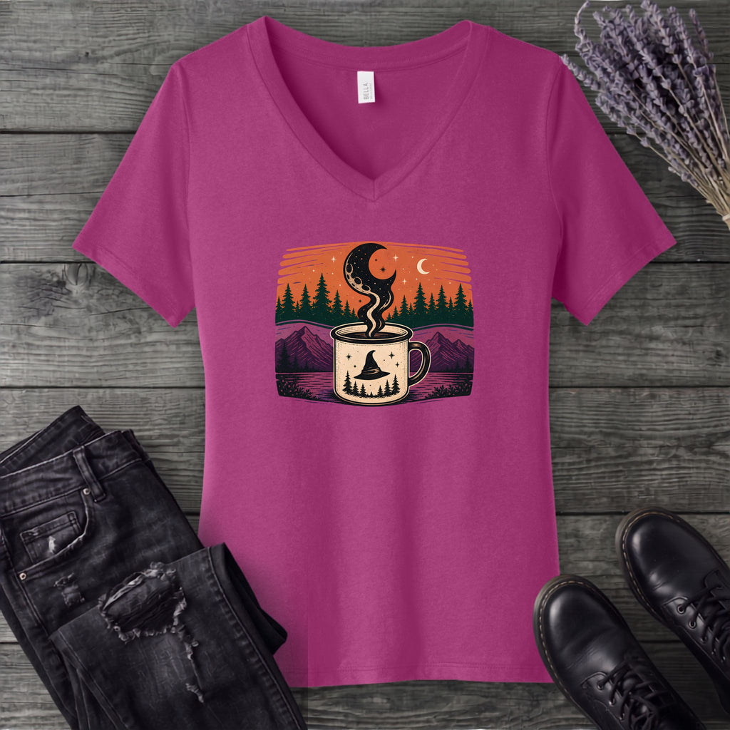 Witchy Camp Cup V-Neck T-Shirt