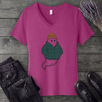 Puffer Coat Ghost V-Neck T-Shirt