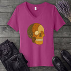 Patchwork Skull V-Neck T-Shirt
