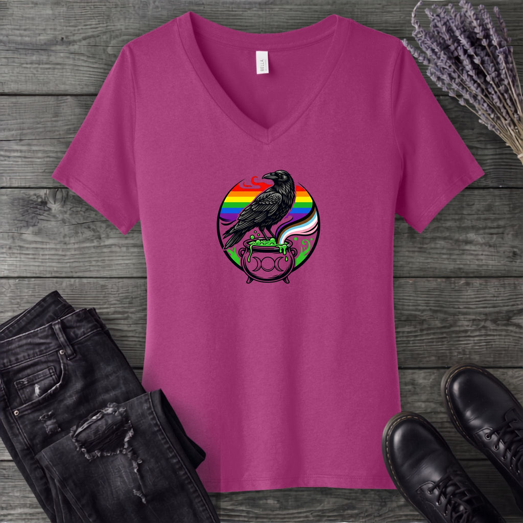 Raven Pride V-Neck T-Shirt