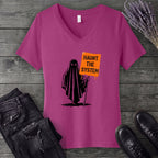 Haunt The System V-Neck T-Shirt
