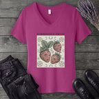Forbidden Fruit Strawberries V-Neck T-Shirt