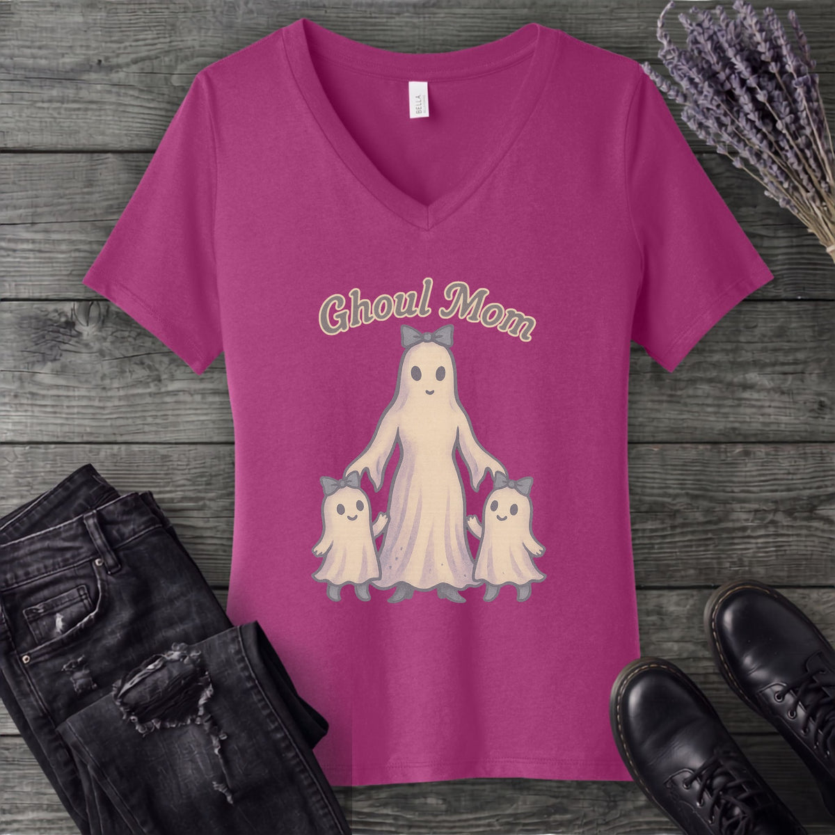 Ghoul Mom V-Neck T-Shirt