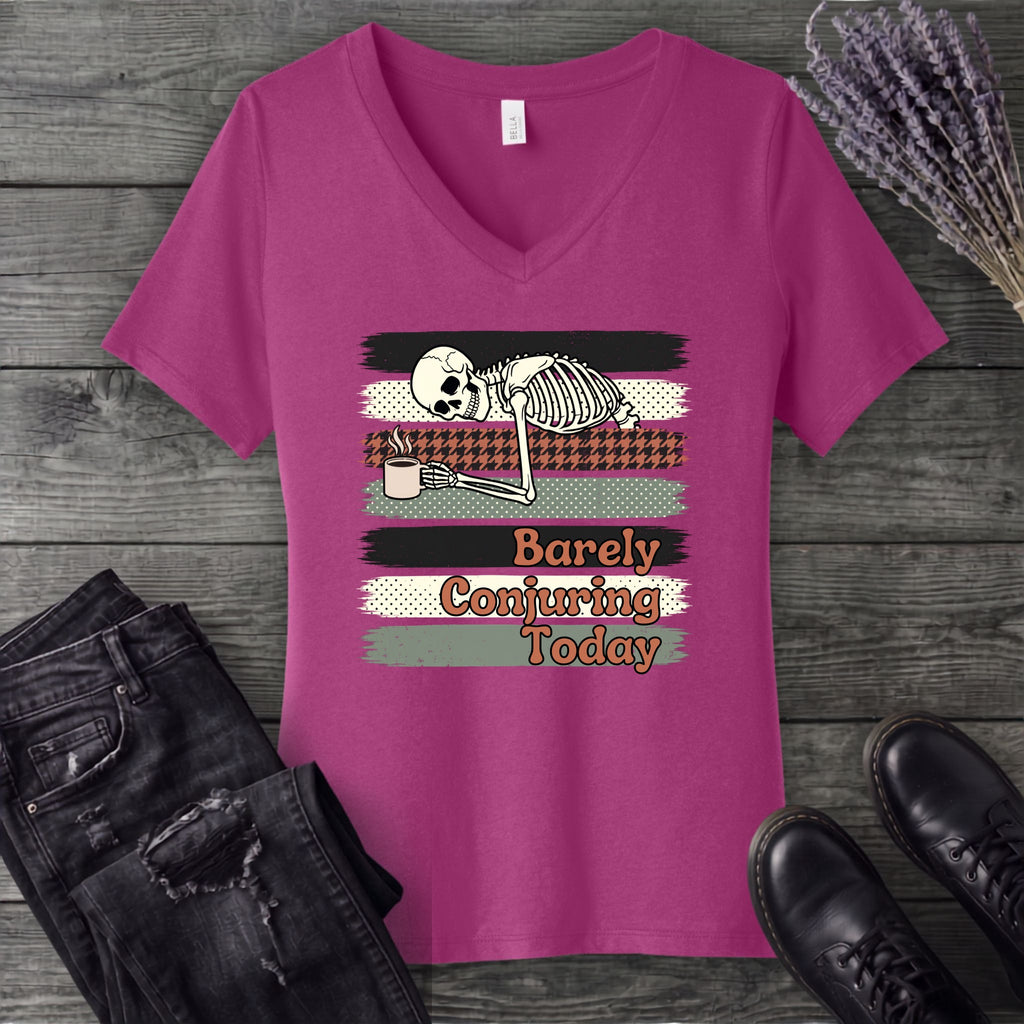 Barely Conjuring Today V-Neck T-Shirt