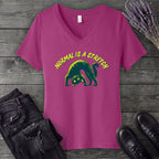 Normal Is A Stretch V-Neck T-Shirt