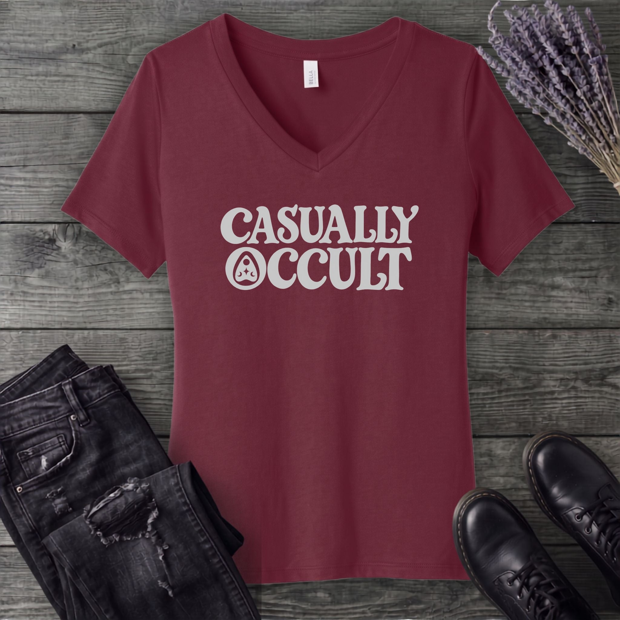 Casually Occult V-Neck T-Shirt