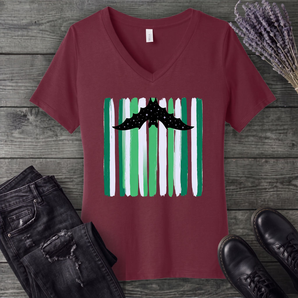 celestial dopamine maximalist bat V-Neck T-Shirt