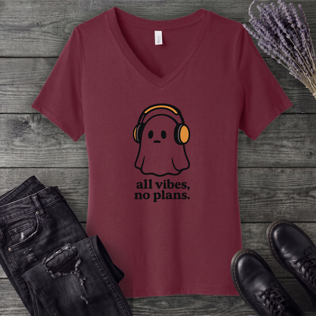 all vibes no plans V-Neck T-Shirt