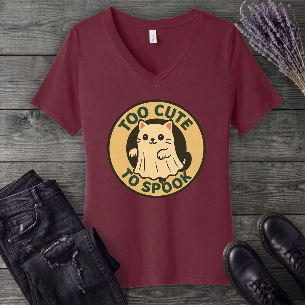 Too Cute To Spook V-Neck T-Shirt