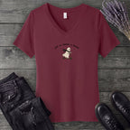 Off To Haunt A House V-Neck T-Shirt