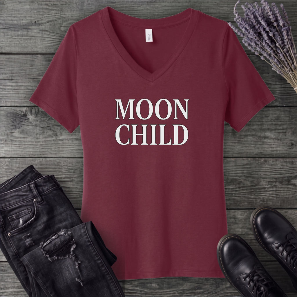 Moon Child V-Neck T-Shirt