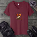Off To Work On My Smile V-Neck T-Shirt