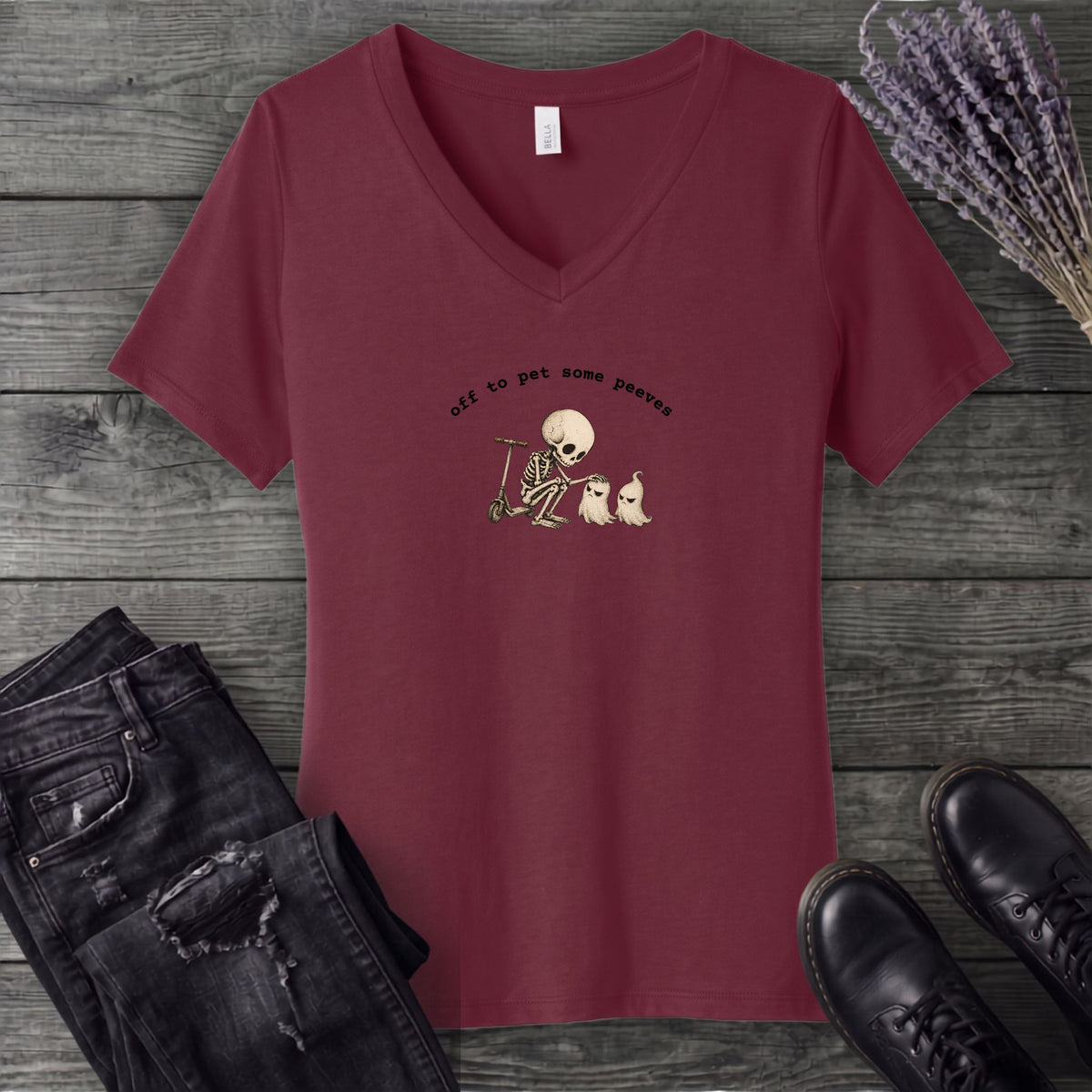 Off To Pet Some Peeves V-Neck T-Shirt