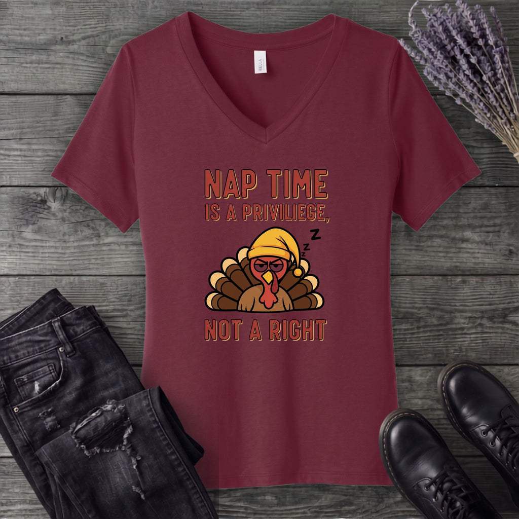 Nap Time V-Neck T-Shirt