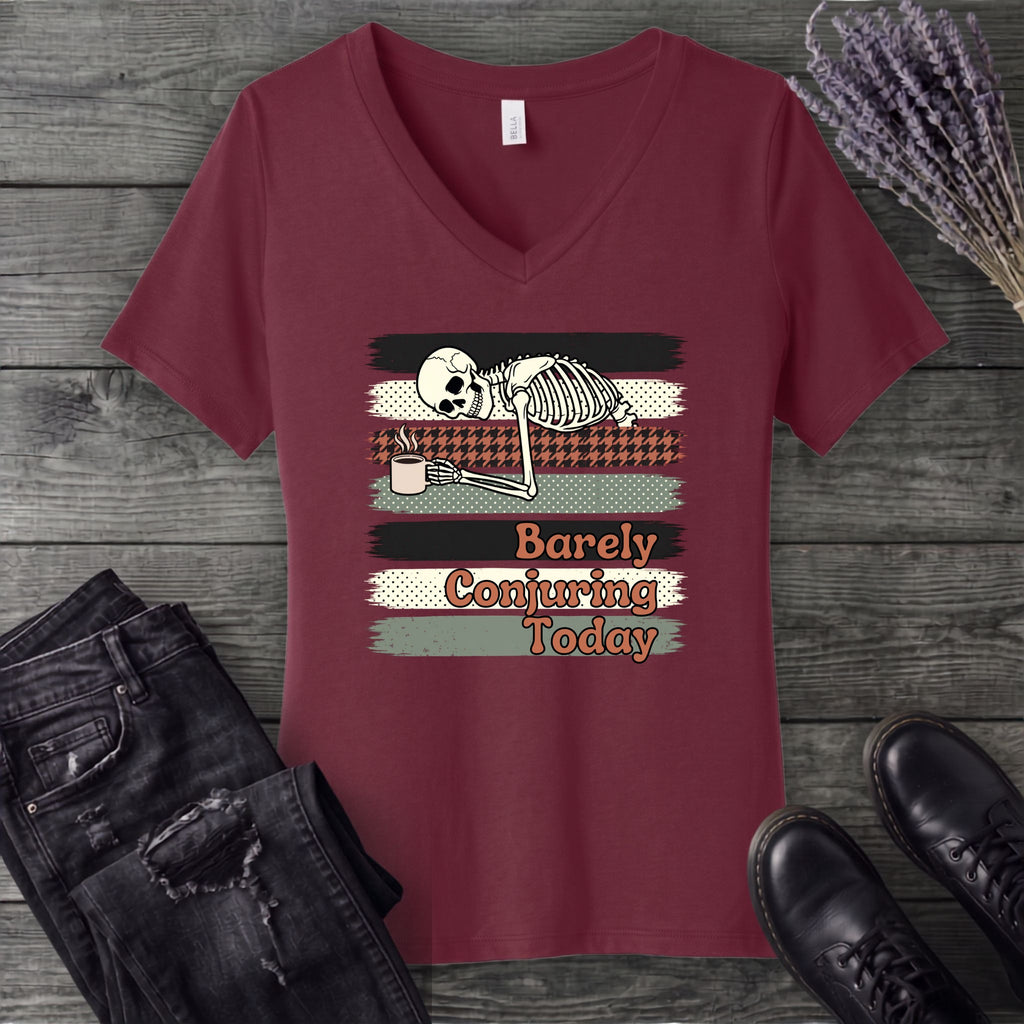 Barely Conjuring Today V-Neck T-Shirt
