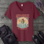 Anti Freeze Frog V-Neck T-Shirt