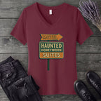 Haunted Honeymoon Suites V-Neck T-Shirt