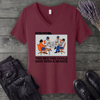 this meeting could have been a seance V-Neck T-Shirt