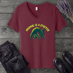 Normal Is A Stretch V-Neck T-Shirt
