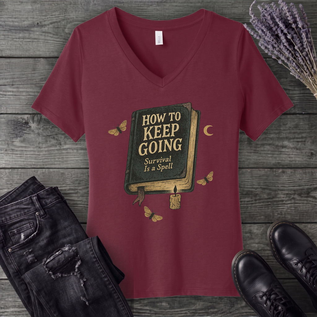 Survival Is A Spell V-Neck T-Shirt