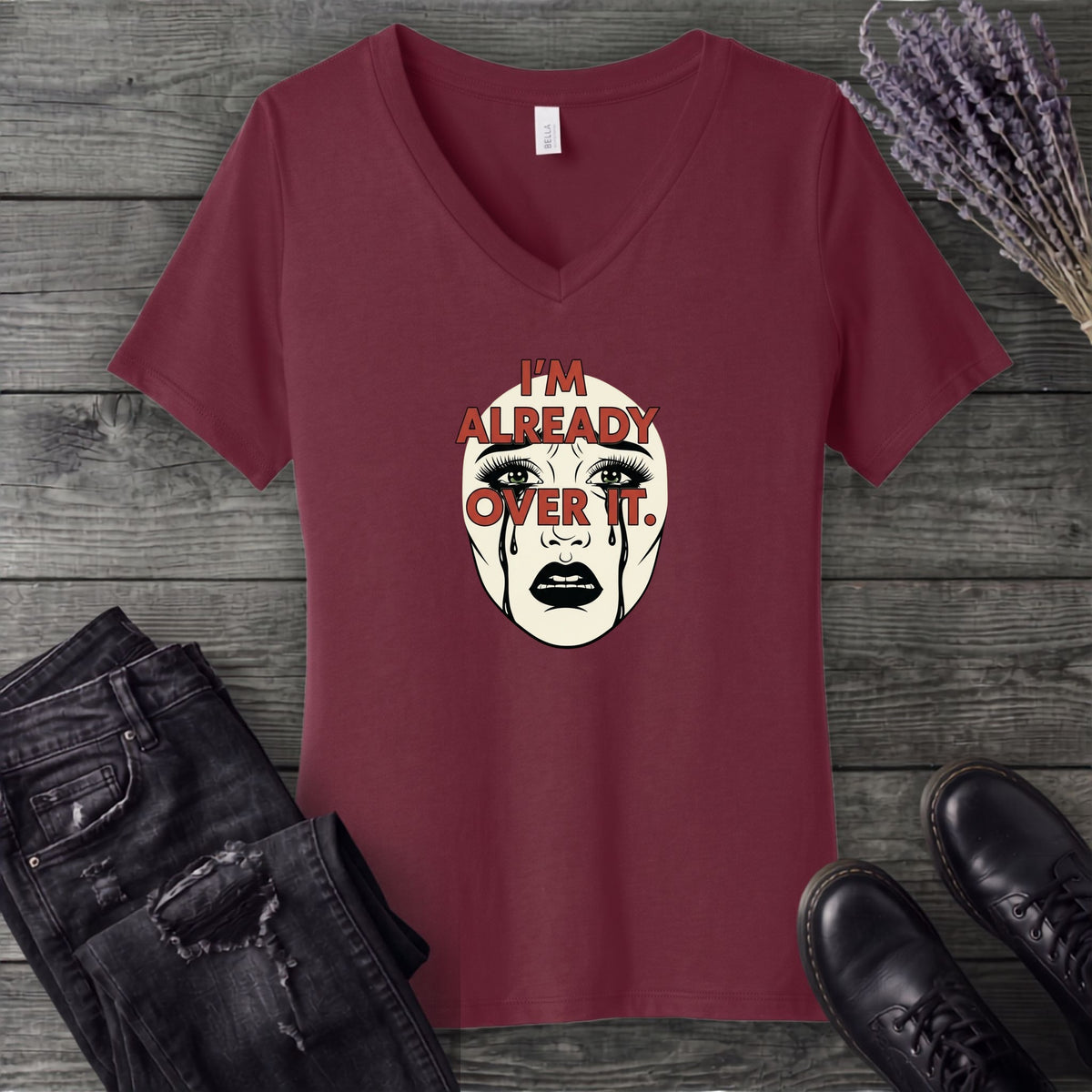 Im Already Over It V-Neck T-Shirt