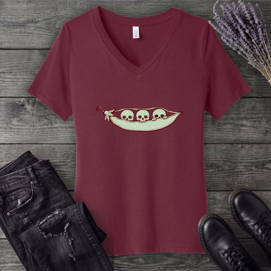 Rest In Peas V-Neck T-Shirt