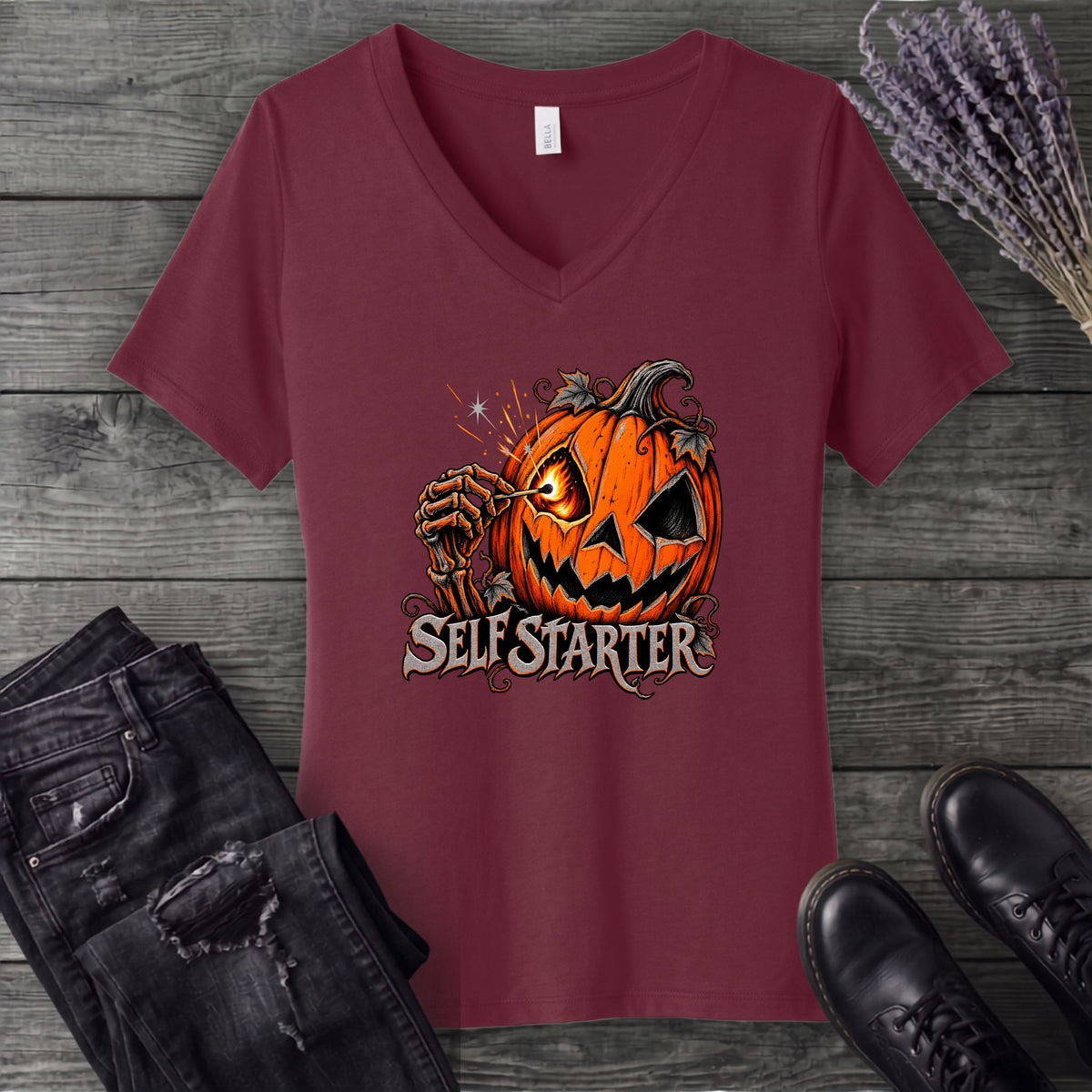Self Starter V-Neck T-Shirt