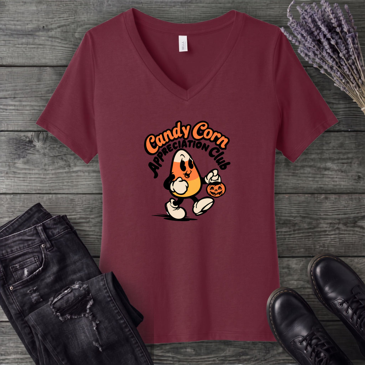 Candy Corn Appreciation Club V-Neck T-Shirt