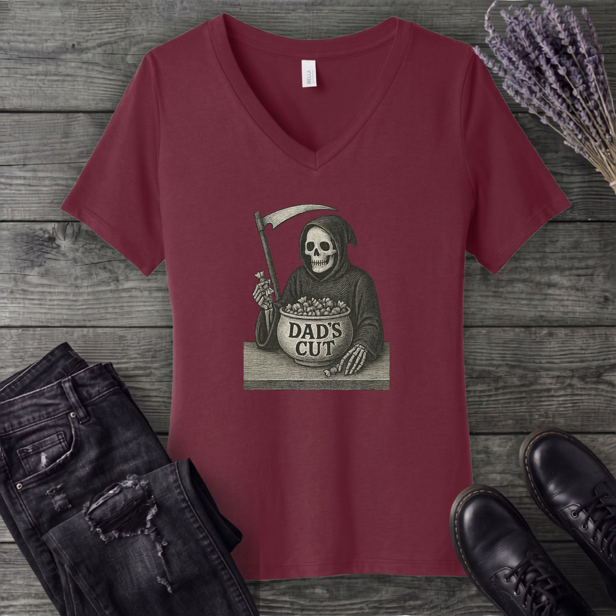 Dad's Cut V-Neck T-Shirt