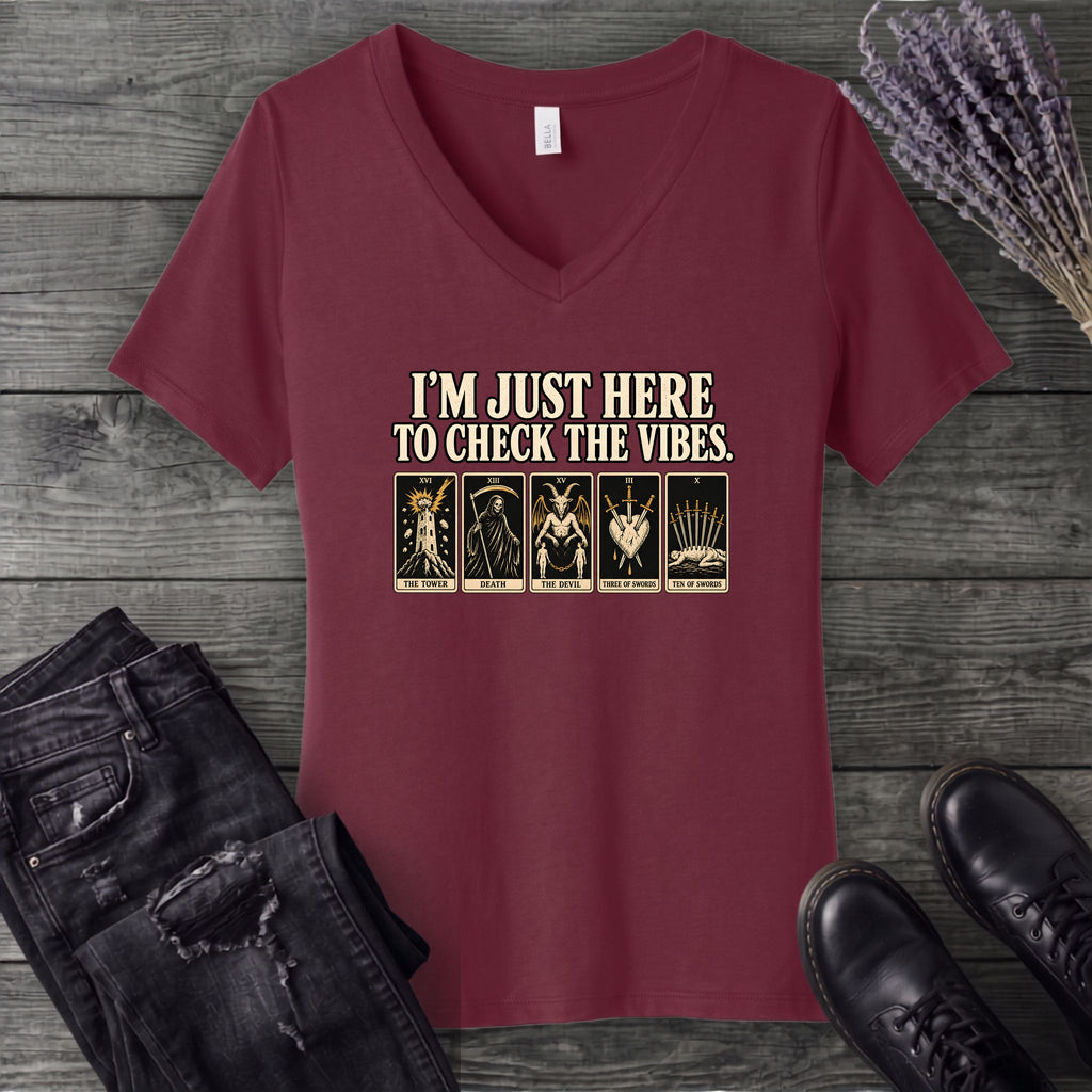 Check The Vibes V-Neck T-Shirt