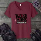 Weird Moms Build Character V-Neck T-Shirt