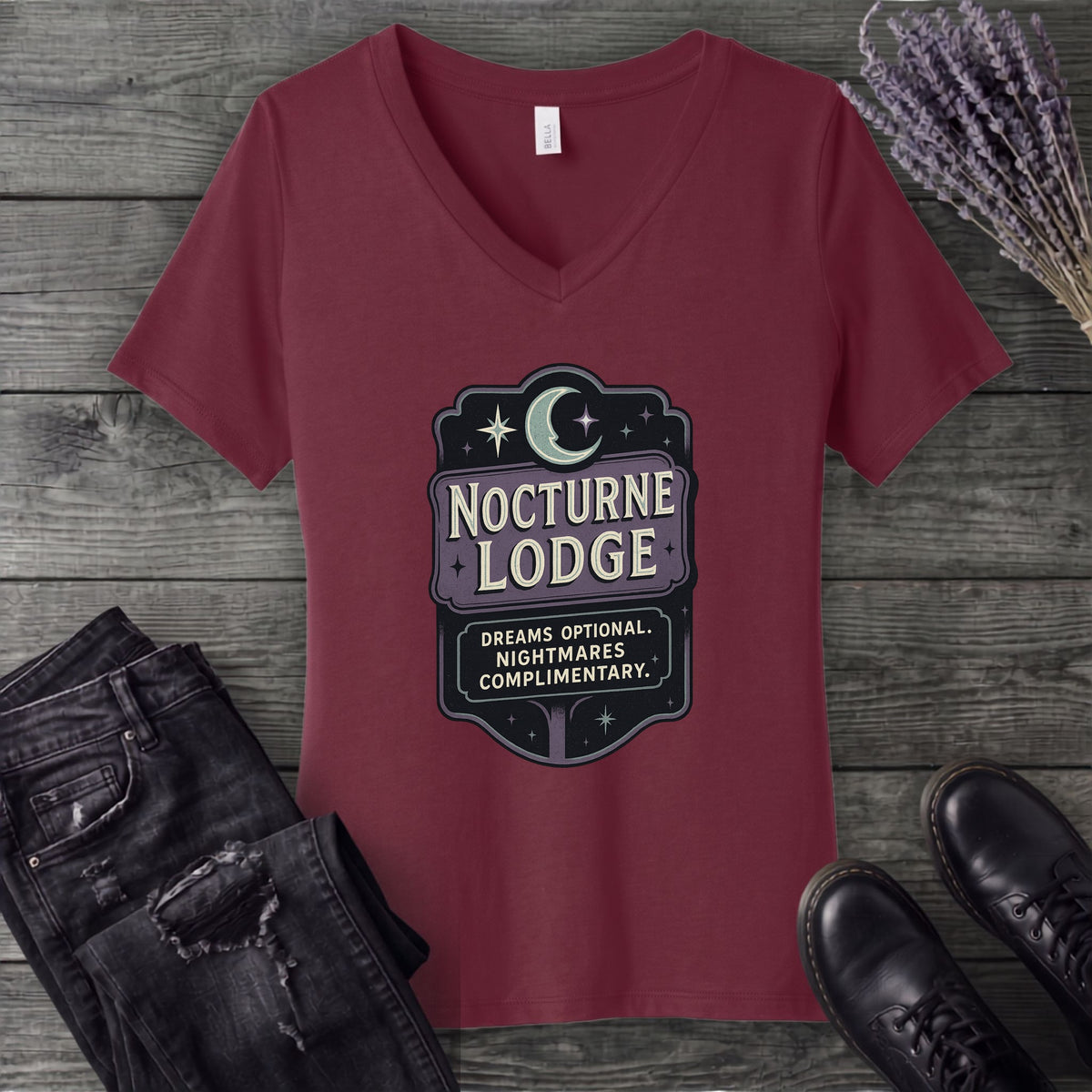 Nocturn Lodge V-Neck T-Shirt
