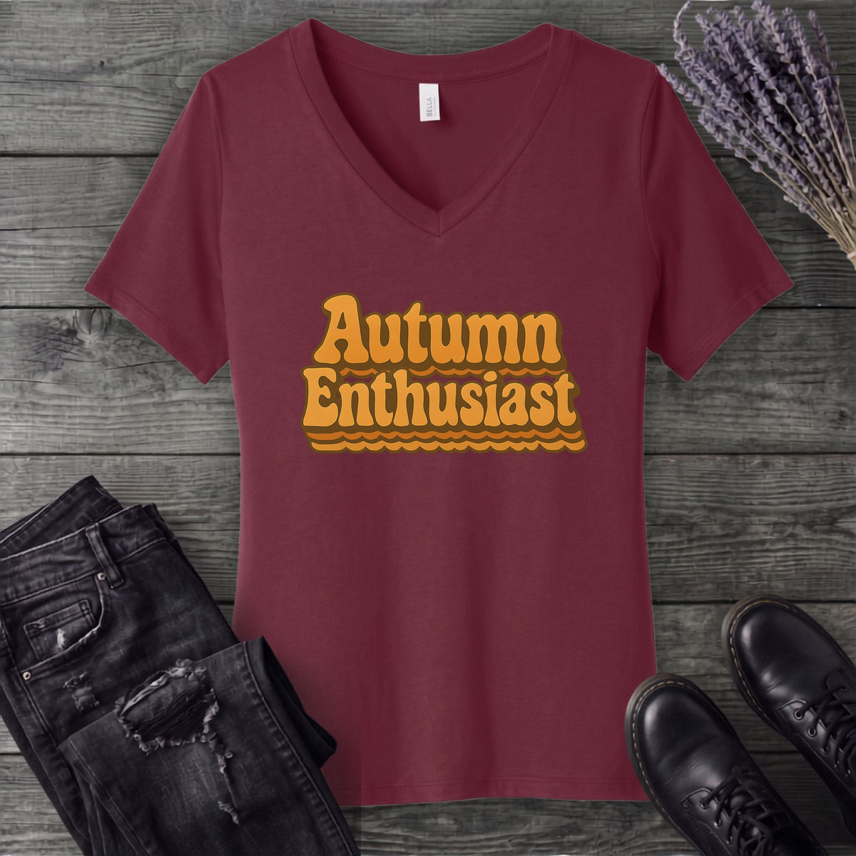 autumn enthusiast V-Neck T-Shirt