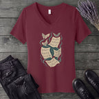 Spectral Sheet Music V-Neck T-Shirt