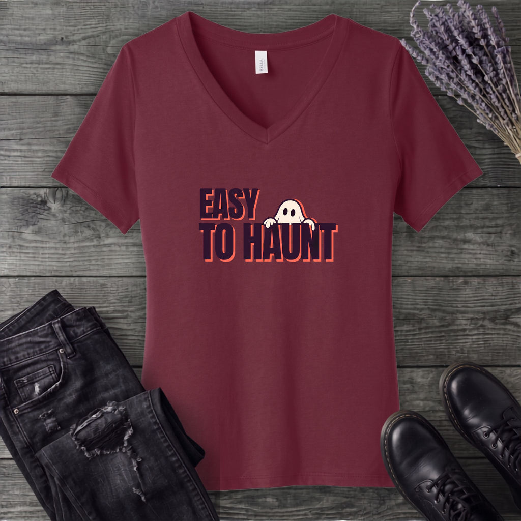 Easy To Haunt V-Neck T-Shirt