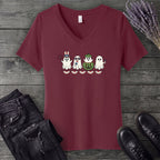 July 4th Ghosts V-Neck T-Shirt