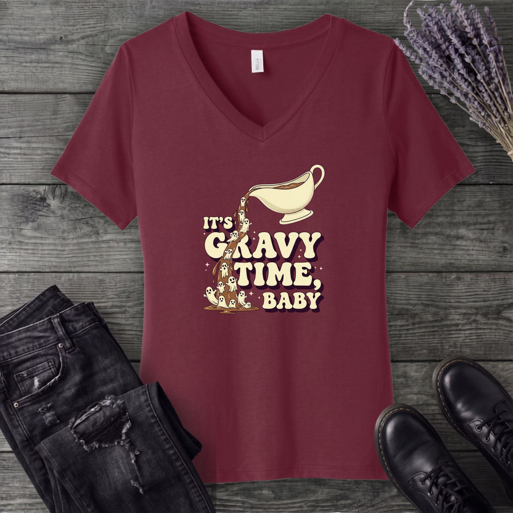 Its Gravy Time Baby V-Neck T-Shirt