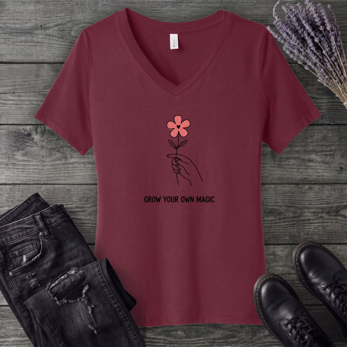 Grow Your Own Magic V-Neck T-Shirt