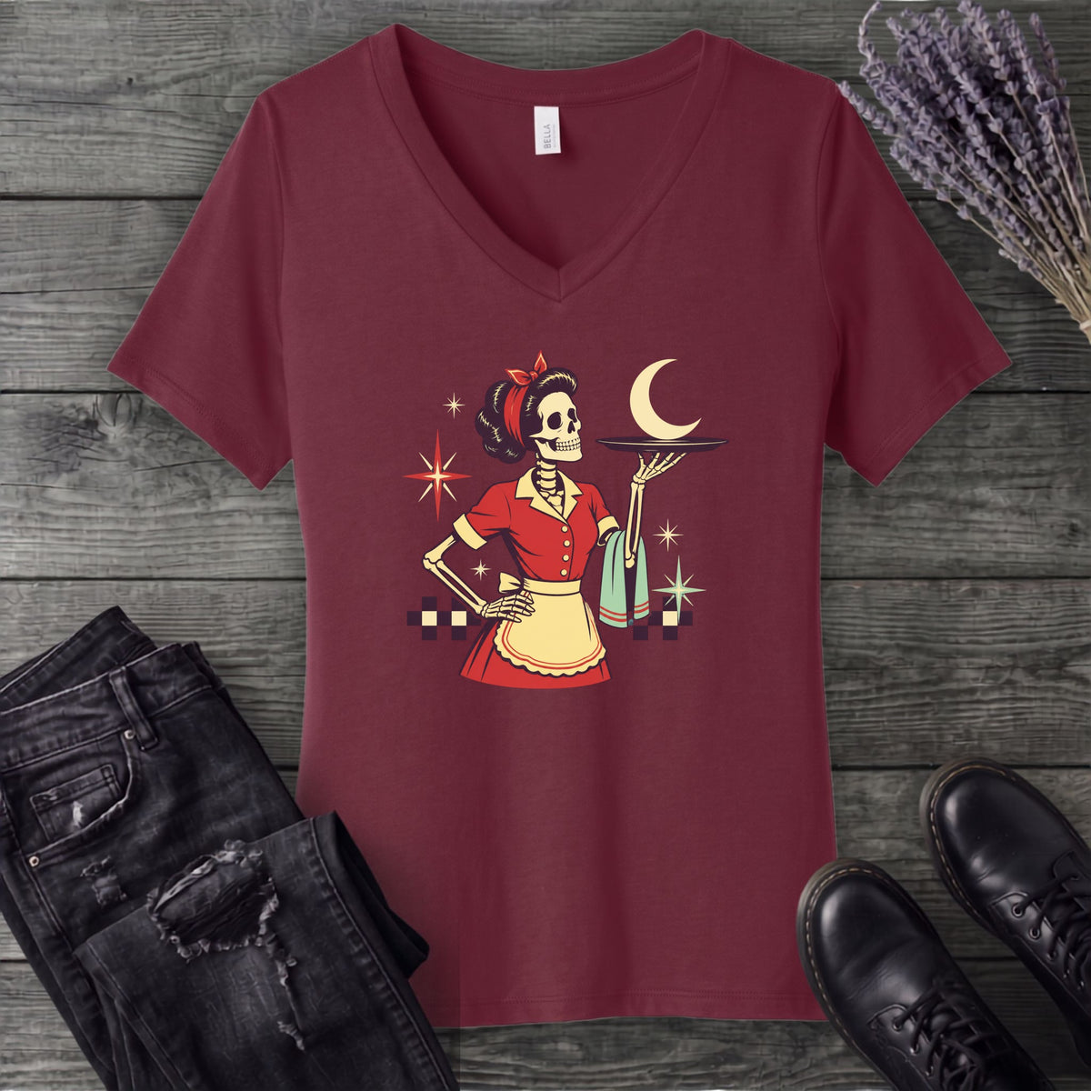 Serving V-Neck T-Shirt