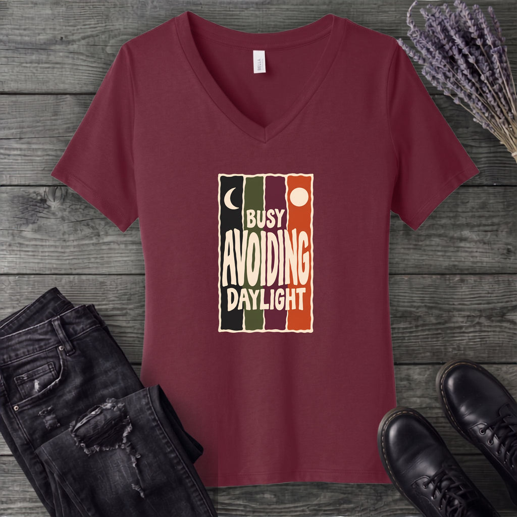 Avoiding Daylight V-Neck T-Shirt
