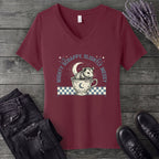 Might Scrappy Slightly Messy V-Neck T-Shirt