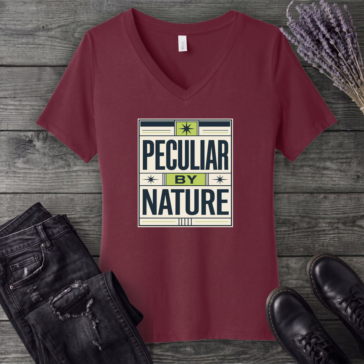 Peculiar By Nature V-Neck T-Shirt