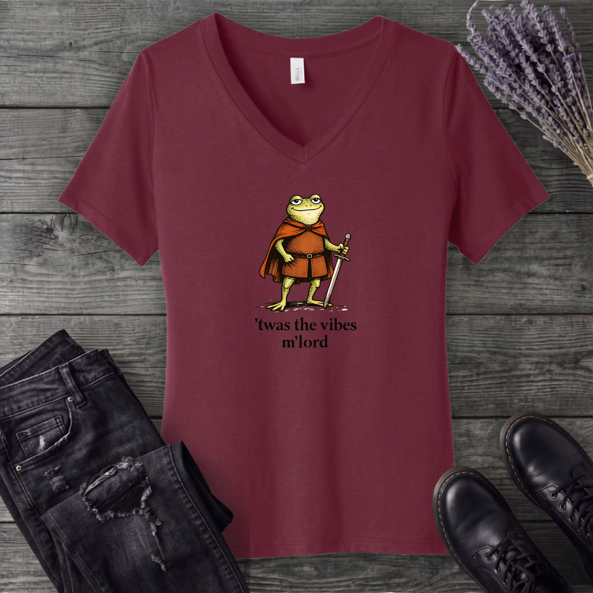 Twas The Vibes V-Neck T-Shirt