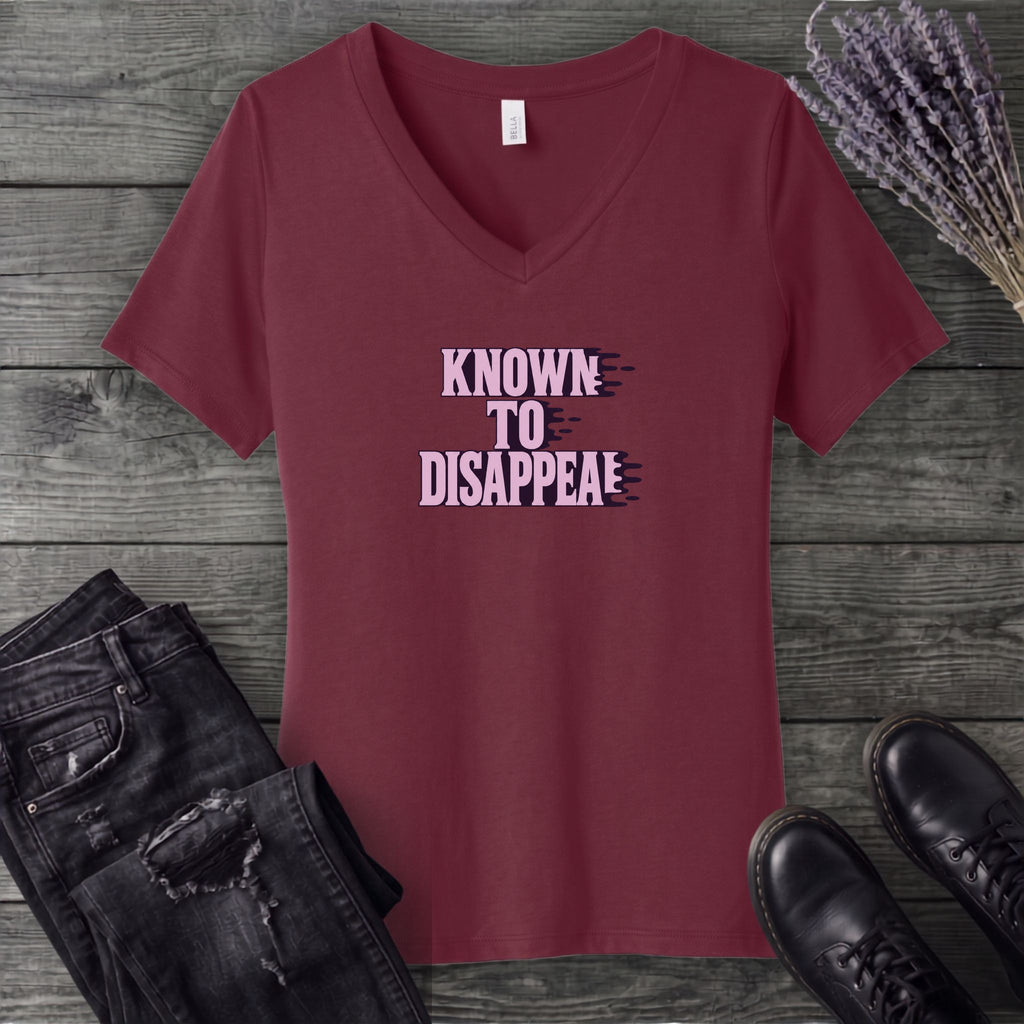 Known To Disappear V-Neck T-Shirt